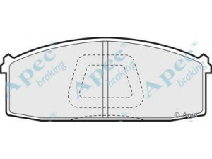 APEC braking PAD401 stabdžių trinkelių rinkinys, diskinis stabdys 
 Techninės priežiūros dalys -> Papildomas remontas
41060R9093, 41060W2226