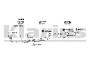 KLARIUS 960303U išmetimo sistema 
 Išmetimo sistema -> Išmetimo sistema, visa