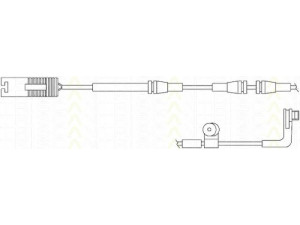 TRISCAN 8115 11028 įspėjimo kontaktas, stabdžių trinkelių susidėvėjimas 
 Stabdžių sistema -> Susidėvėjimo indikatorius, stabdžių trinkelės
34 35 6 778 038, 3435 6755 267