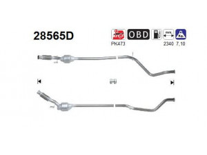 AS 28565D katalizatoriaus keitiklis 
 Išmetimo sistema -> Katalizatoriaus keitiklis
1705NQ, 1705QJ, 1705SK