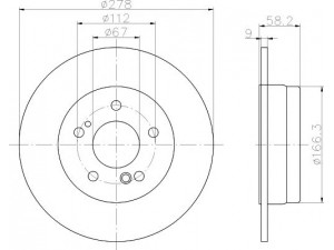 HELLA PAGID 8DD 355 102-861 stabdžių diskas 
 Stabdžių sistema -> Diskinis stabdys -> Stabdžių diskas
1294230012, 129423001264, A1294230012