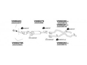 VENEPORTE 800109 išmetimo sistema 
 Išmetimo sistema -> Išmetimo sistema, visa