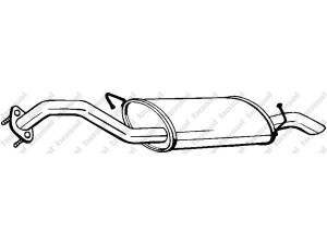 BOSAL 169-103 galinis duslintuvas 
 Išmetimo sistema -> Duslintuvas
28700FD300