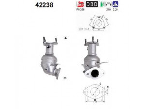 AS 42238 katalizatoriaus keitiklis 
 Išmetimo sistema -> Katalizatoriaus keitiklis
1J0131690DX, 1J0131690FX, 1J0131690DX