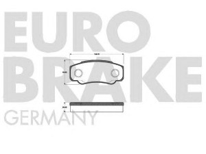 EUROBRAKE 5502221949 stabdžių trinkelių rinkinys, diskinis stabdys 
 Techninės priežiūros dalys -> Papildomas remontas
425247, 425246, 425247, 9949407
