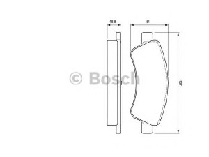 BOSCH 0 986 424 571 stabdžių trinkelių rinkinys, diskinis stabdys 
 Techninės priežiūros dalys -> Papildomas remontas
16 104 896 80, 4252 18, 4252 21