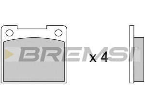 BREMSI BP2019 stabdžių trinkelių rinkinys, diskinis stabdys 
 Techninės priežiūros dalys -> Papildomas remontas
425273, 1424023, 1487401, 1540857