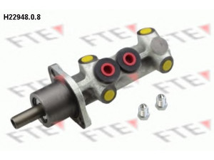 FTE H22948.0.8 pagrindinis cilindras, stabdžiai 
 Stabdžių sistema -> Pagrindinis stabdžių cilindras
71739592, 9944386, 9945760, 9945762