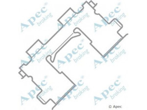 APEC braking KIT437 priedų komplektas, stabdžių trinkelė 
 Stabdžių sistema -> Būgninis stabdys -> Dalys/priedai