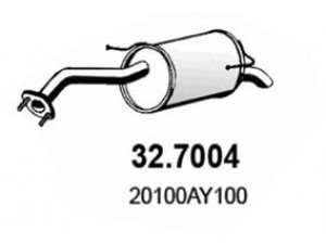 ASSO 32.7004 galinis duslintuvas 
 Išmetimo sistema -> Duslintuvas
20100AY100