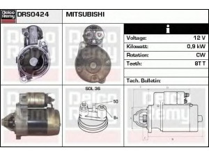 DELCO REMY DRS0424 starteris 
 Elektros įranga -> Starterio sistema -> Starteris
M3T44481, MD335584