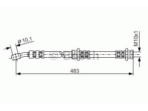 BOSCH 1 987 476 654 stabdžių žarnelė 
 Stabdžių sistema -> Stabdžių žarnelės
46210 5F006
