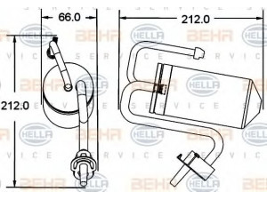 HELLA 8FT 351 335-291 džiovintuvas, oro kondicionierius
3670134C1