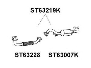 VENEPORTE ST63219K katalizatoriaus keitiklis
6K0253058NV, 6K0253058NX, 6K0253058RV