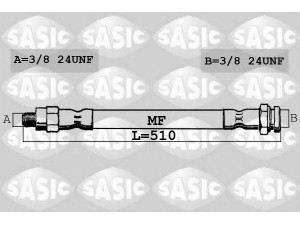 SASIC SBH4087 stabdžių žarnelė 
 Stabdžių sistema -> Stabdžių žarnelės
7701000239, 7701348799, 7701365330