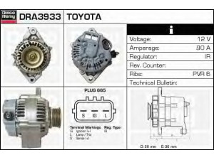 DELCO REMY DRA3933 kintamosios srovės generatorius 
 Elektros įranga -> Kint. sr. generatorius/dalys -> Kintamosios srovės generatorius