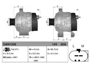 DENSO DAN1306 kintamosios srovės generatorius 
 Elektros įranga -> Kint. sr. generatorius/dalys -> Kintamosios srovės generatorius
B000771980, B000771980, 27060-0Q180