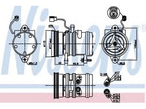 NISSENS 89272 kompresorius, oro kondicionierius 
 Oro kondicionavimas -> Kompresorius/dalys
717733, 9770102000, 9770102010