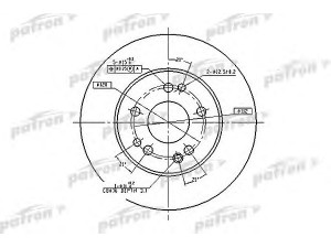 PATRON PBD1581 stabdžių diskas 
 Dviratė transporto priemonės -> Stabdžių sistema -> Stabdžių diskai / priedai
1244211312, A1244211312