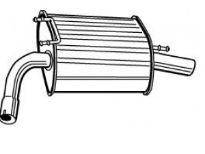 FONOS 618781 galinis duslintuvas 
 Išmetimo sistema -> Duslintuvas
1430054G10, 1430054G10 SP22, 1430054G14