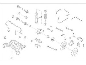 DELPHI MERC-08525-R rato pakaba 
 Ašies montavimas/vairavimo mechanizmas/ratai -> Prekių paieška pagal schemą