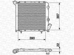 MAGNETI MARELLI 350213615000 radiatorius, variklio aušinimas 
 Aušinimo sistema -> Radiatorius/alyvos aušintuvas -> Radiatorius/dalys
7701032542