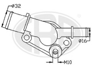 ERA 350141 termostatas, aušinimo skystis 
 Aušinimo sistema -> Termostatas/tarpiklis -> Thermostat
7725918