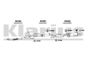 KLARIUS 780110U išmetimo sistema