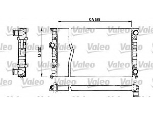VALEO 730505 radiatorius, variklio aušinimas 
 Aušinimo sistema -> Radiatorius/alyvos aušintuvas -> Radiatorius/dalys
1H0121253R
