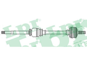 LPR DS52306 kardaninis velenas 
 Ratų pavara -> Kardaninis velenas