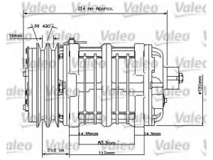 VALEO 815837 kompresorius, oro kondicionierius