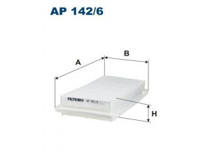 FILTRON AP142/6 oro filtras 
 Techninės priežiūros dalys -> Techninės priežiūros intervalai
178010G010, 1780127020