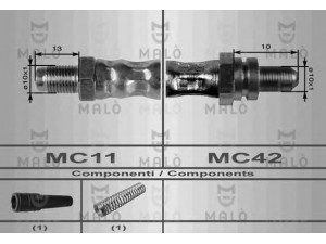 MAL? 8584 stabdžių žarnelė 
 Stabdžių sistema -> Stabdžių žarnelės
1013455, 7397508, 95AB2282DB