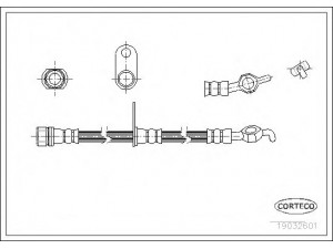 CORTECO 19032601 stabdžių žarnelė
9094702668, 9094702750