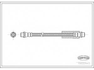 CORTECO 19020443 stabdžių žarnelė 
 Stabdžių sistema -> Stabdžių žarnelės
4A0611707, 4A0611707