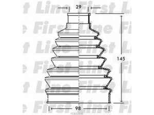 FIRST LINE FCB2284R gofruotoji membrana, kardaninis velenas 
 Ratų pavara -> Gofruotoji membrana
3293.98, 329398