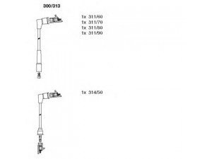 BREMI 300/313 uždegimo laido komplektas 
 Kibirkšties / kaitinamasis uždegimas -> Uždegimo laidai/jungtys