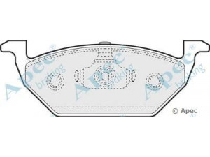 APEC braking PAD1062 stabdžių trinkelių rinkinys, diskinis stabdys 
 Techninės priežiūros dalys -> Papildomas remontas
1J0698151, 1J0698151A, 1J0698151B