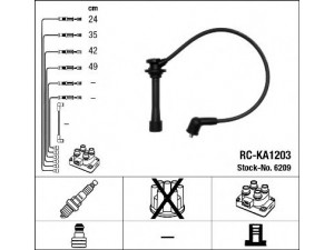 NGK 6209 uždegimo laido komplektas 
 Kibirkšties / kaitinamasis uždegimas -> Uždegimo laidai/jungtys
0K30E-18140, 0K30F-18140, 27400-2X140