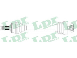 LPR DS20081 kardaninis velenas 
 Ratų pavara -> Kardaninis velenas
46477176, 7668798