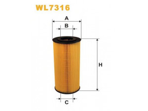 WIX FILTERS WL7316 alyvos filtras 
 Techninės priežiūros dalys -> Techninės priežiūros intervalai
51055006073, 51055040105, X518