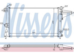 NISSENS 632231 radiatorius, variklio aušinimas 
 Aušinimo sistema -> Radiatorius/alyvos aušintuvas -> Radiatorius/dalys
1300087, 90 264 491, 1300087, 90 264 491
