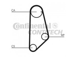 CONTITECH CT635 paskirstymo diržas 
 Techninės priežiūros dalys -> Papildomas remontas
035109119, 035109119