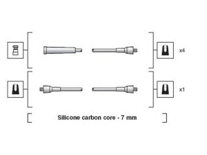 MAGNETI MARELLI 941318111182 uždegimo laido komplektas 
 Kibirkšties / kaitinamasis uždegimas -> Uždegimo laidai/jungtys