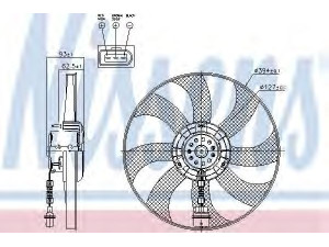 NISSENS 85549 ventiliatorius, radiatoriaus 
 Aušinimo sistema -> Oro aušinimas
6Q0.959.455 N, 6Q0.959.455 N, 6Q0.959.455 N