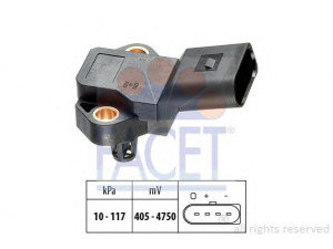 FACET 10.3105 oro slėgio jutiklis, aukščio adaptacija; jutiklis, įsiurbimo kolektoriaus slėgis 
 Elektros įranga -> Jutikliai
036 906 051 F