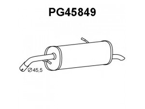 VENEPORTE PG45849 galinis duslintuvas 
 Išmetimo sistema -> Duslintuvas
1730AC