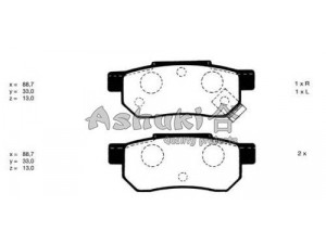 ASHUKI 1083-1104 stabdžių trinkelių rinkinys, diskinis stabdys 
 Techninės priežiūros dalys -> Papildomas remontas
0 986 461 131/BOSCH, 06022-SP8-000