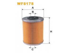 WIX FILTERS WF8178 kuro filtras 
 Techninės priežiūros dalys -> Papildomas remontas
190653, 1770A023, MR911916, 16400AW300