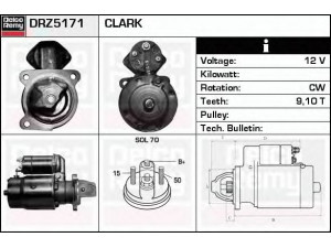 DELCO REMY DRZ5171 starteris